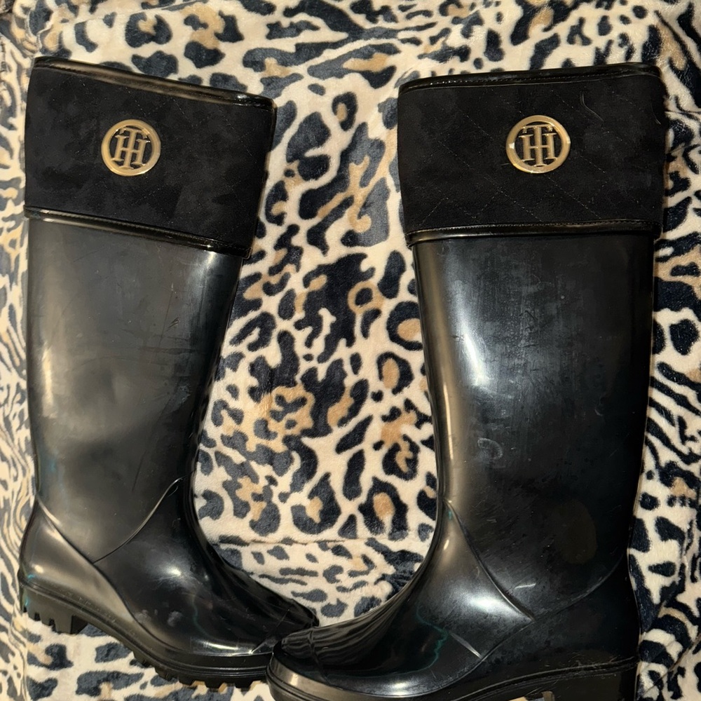 Tommy Hilfiger Black Winter & Rain Boots